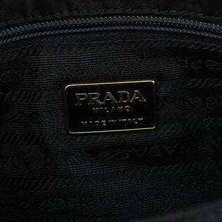 Prada Black Gold Tessuto Metallo Tote Bag