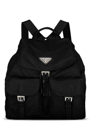 Prada Black Large Tessuto Nylon Backpack