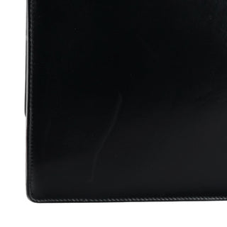 Prada Black Leather Flap Shoulder Bag