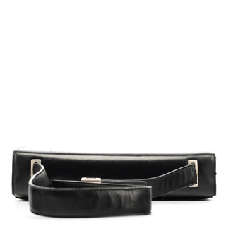 Prada Black Leather Flap Shoulder Bag