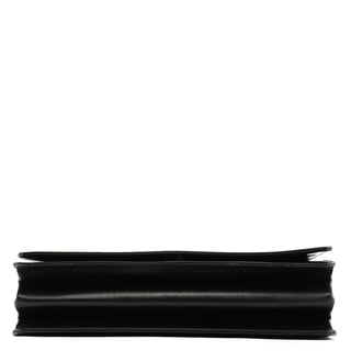 Prada Black Leather Flap Shoulder Bag