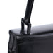 Prada Black Madras Calfskin Buckle Shoulder Bag