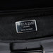 Prada Black Madras Calfskin Buckle Shoulder Bag