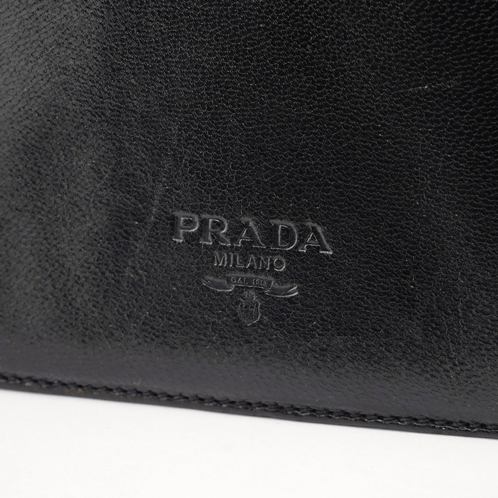 Prada Black Madras Swing Plastic Chain Bag