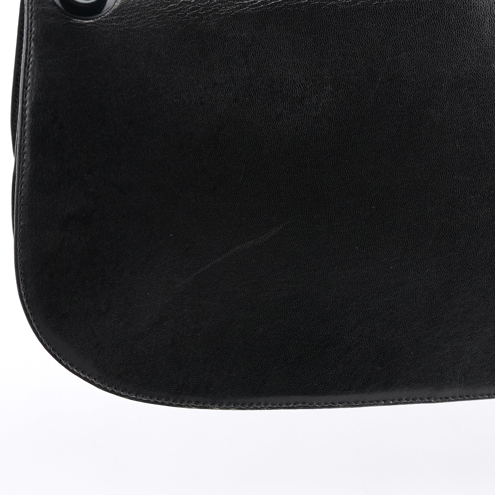 Prada Black Madras Swing Shoulder Bag