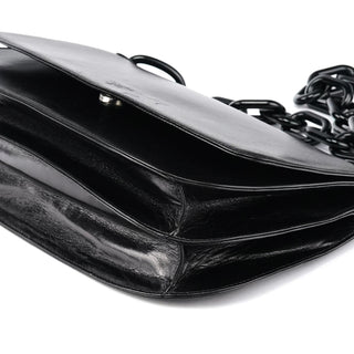 Prada Black Madras Swing Shoulder Bag