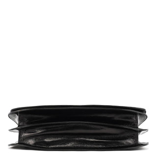 Prada Black Madras Swing Shoulder Bag