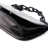 Prada Sac porté épaule Madras Swing en cuir noir
