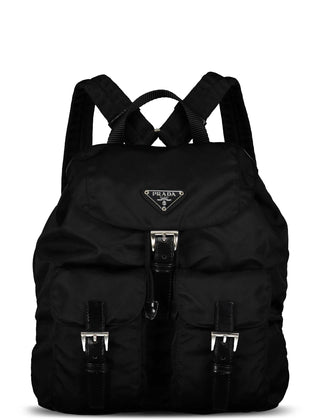 Prada Black Medium Tessuto Nylon Backpack