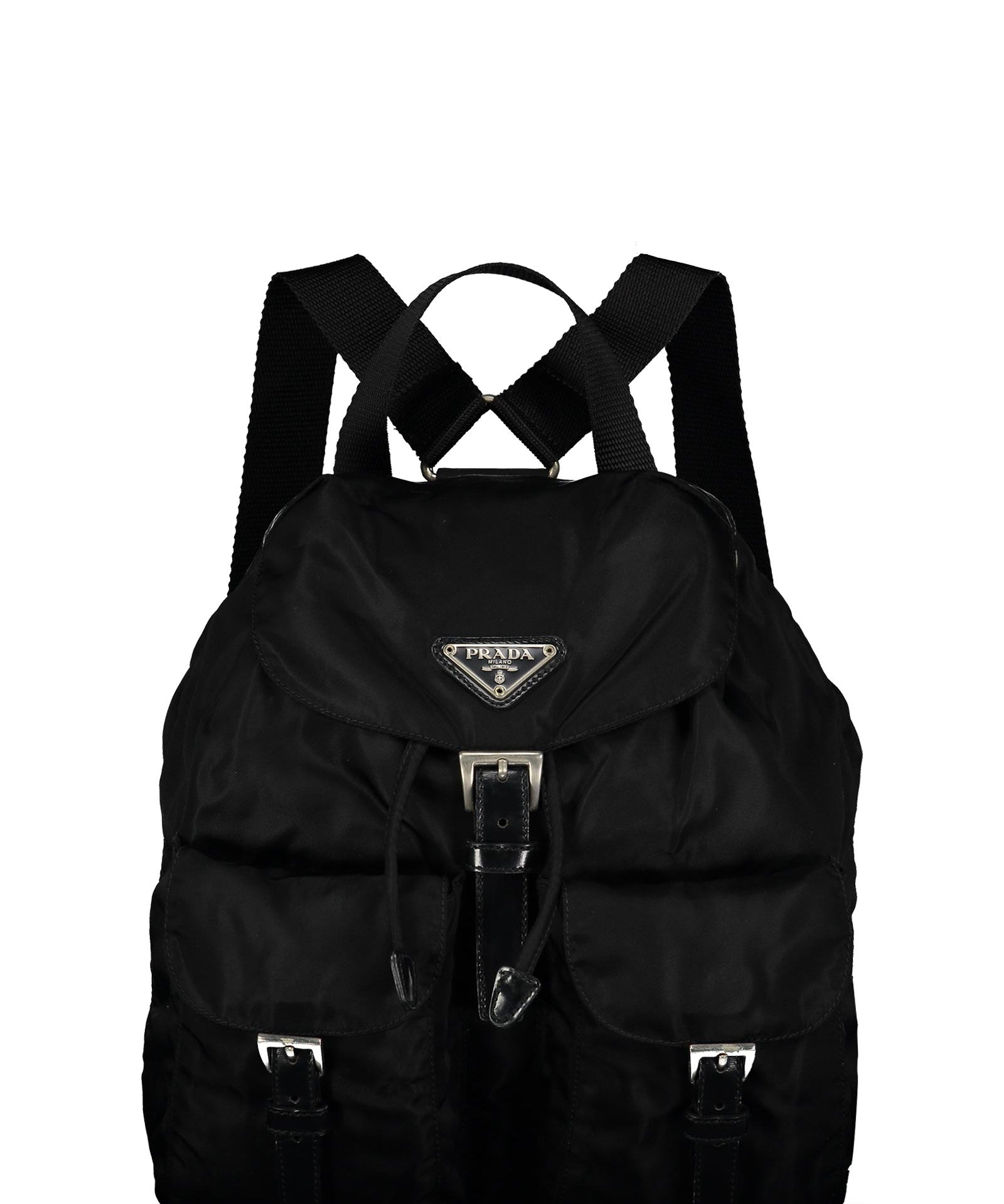 Prada Black Medium Tessuto Nylon Backpack