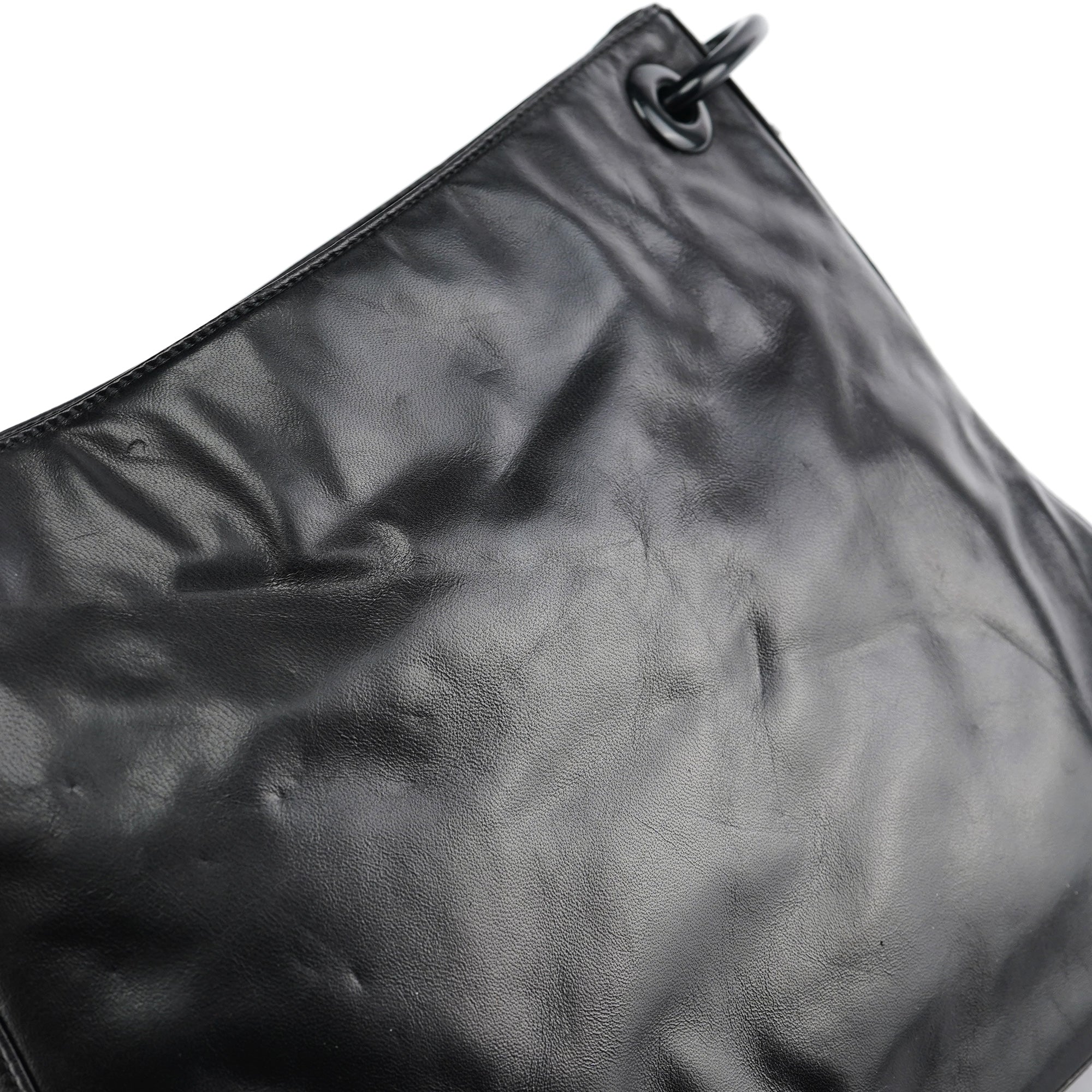 Prada Black Nappa Plastic Shoulder Bag