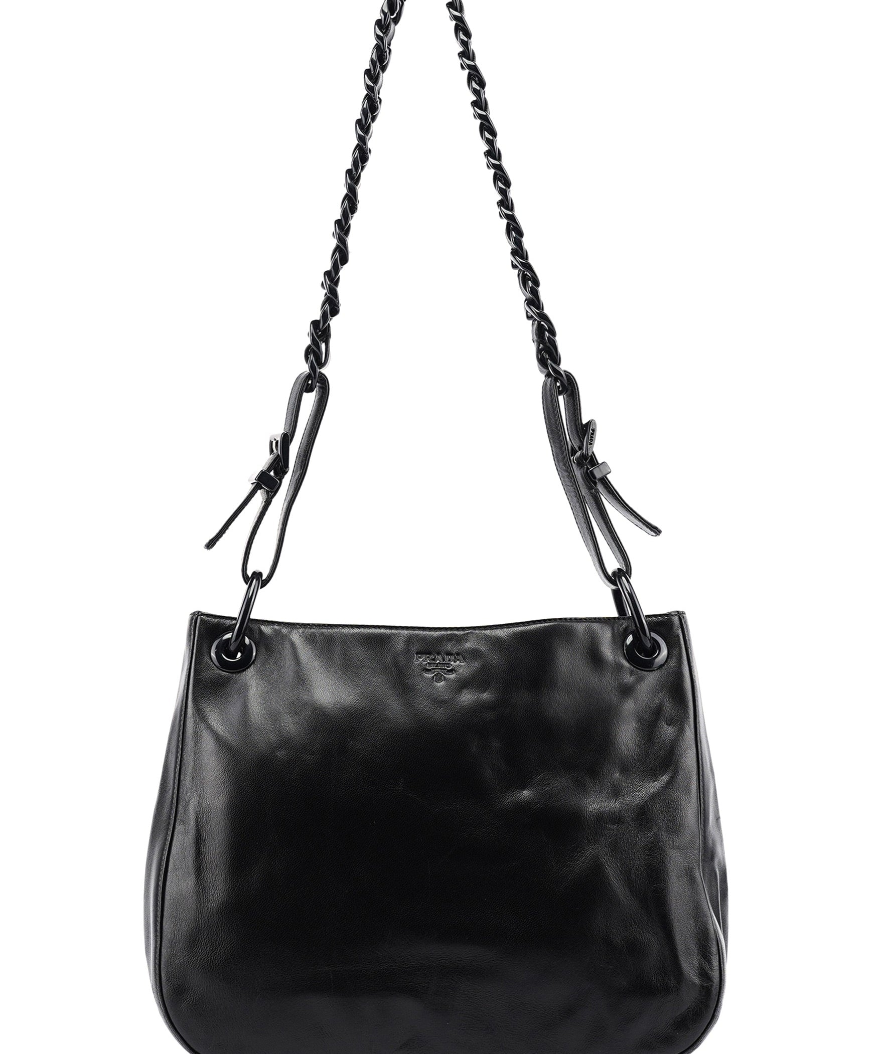 Prada Black Nappa Plastic Shoulder Bag
