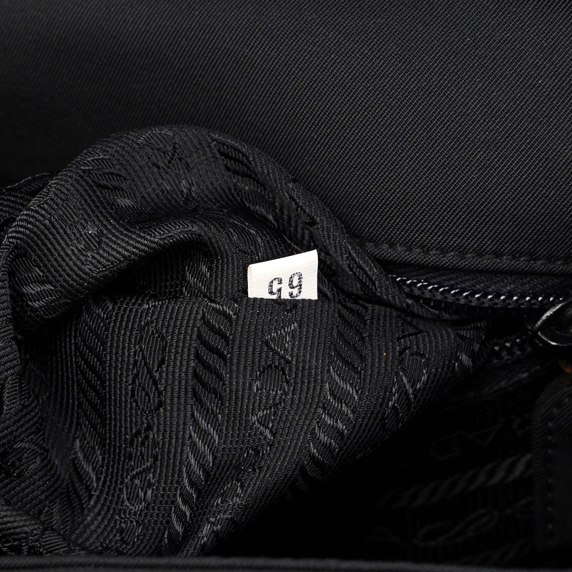 Prada Black Nylon Buckle Shoulder Bag