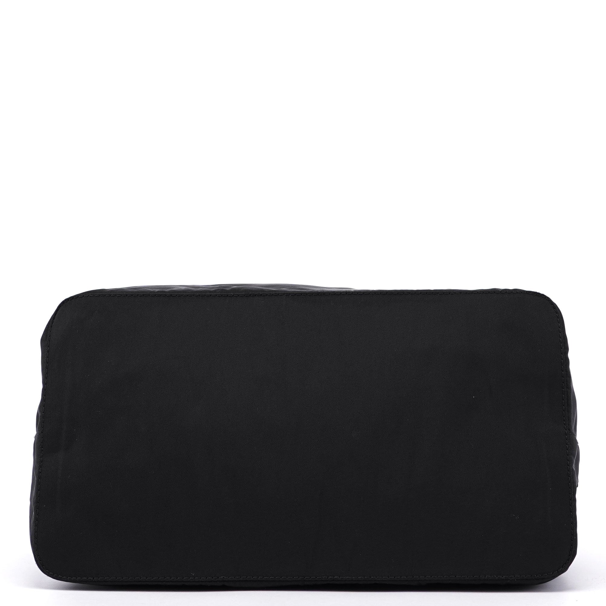 Prada Sac en nylon noir à anses en plastique
