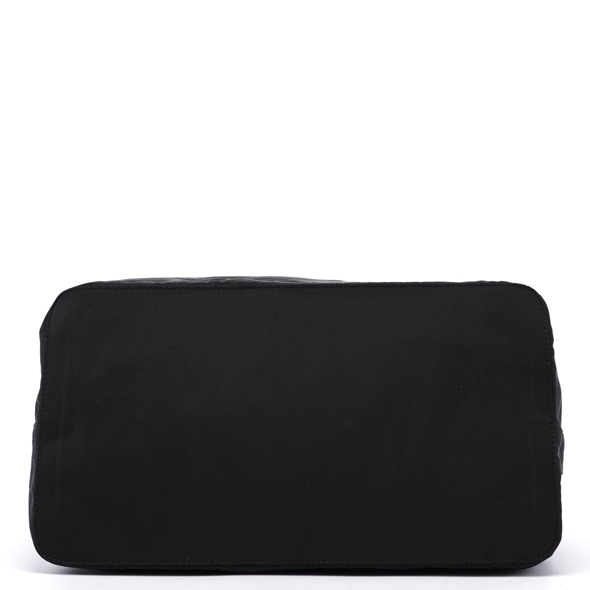 Prada Black Nylon Plastic Handle Bag