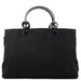 Prada Black Nylon Plastic Handle Tote