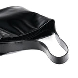 Prada Schultertasche aus schwarzem Lackleder