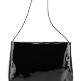Prada Schultertasche aus schwarzem Lackleder