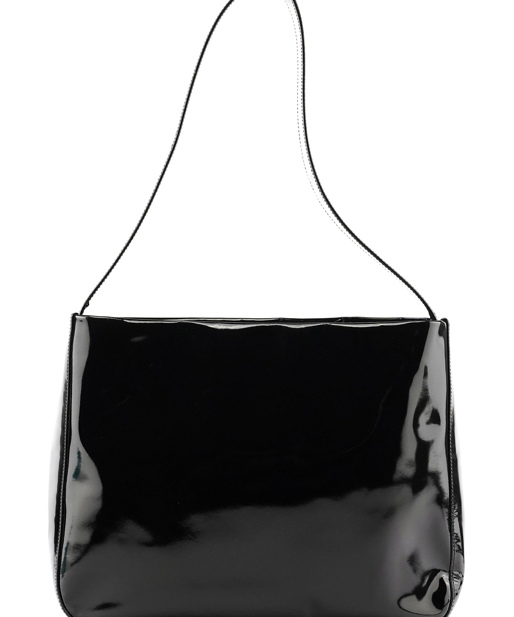 Prada Black Patent Leather Shoulder Bag
