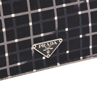 Prada Black Patterned Shoulder Bag