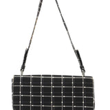 Prada Black Patterned Shoulder Bag