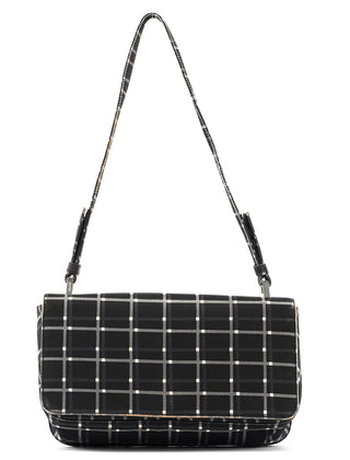 Prada Black Patterned Shoulder Bag