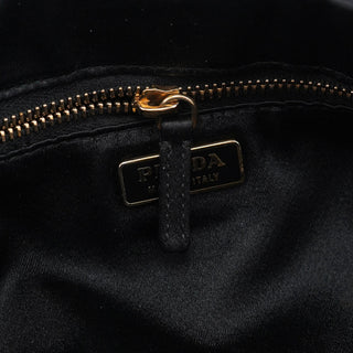 Prada Black Perforated Leather Shoulder Bag