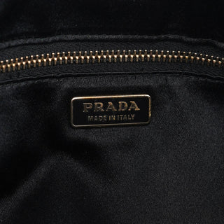 Prada Black Perforated Leather Shoulder Bag