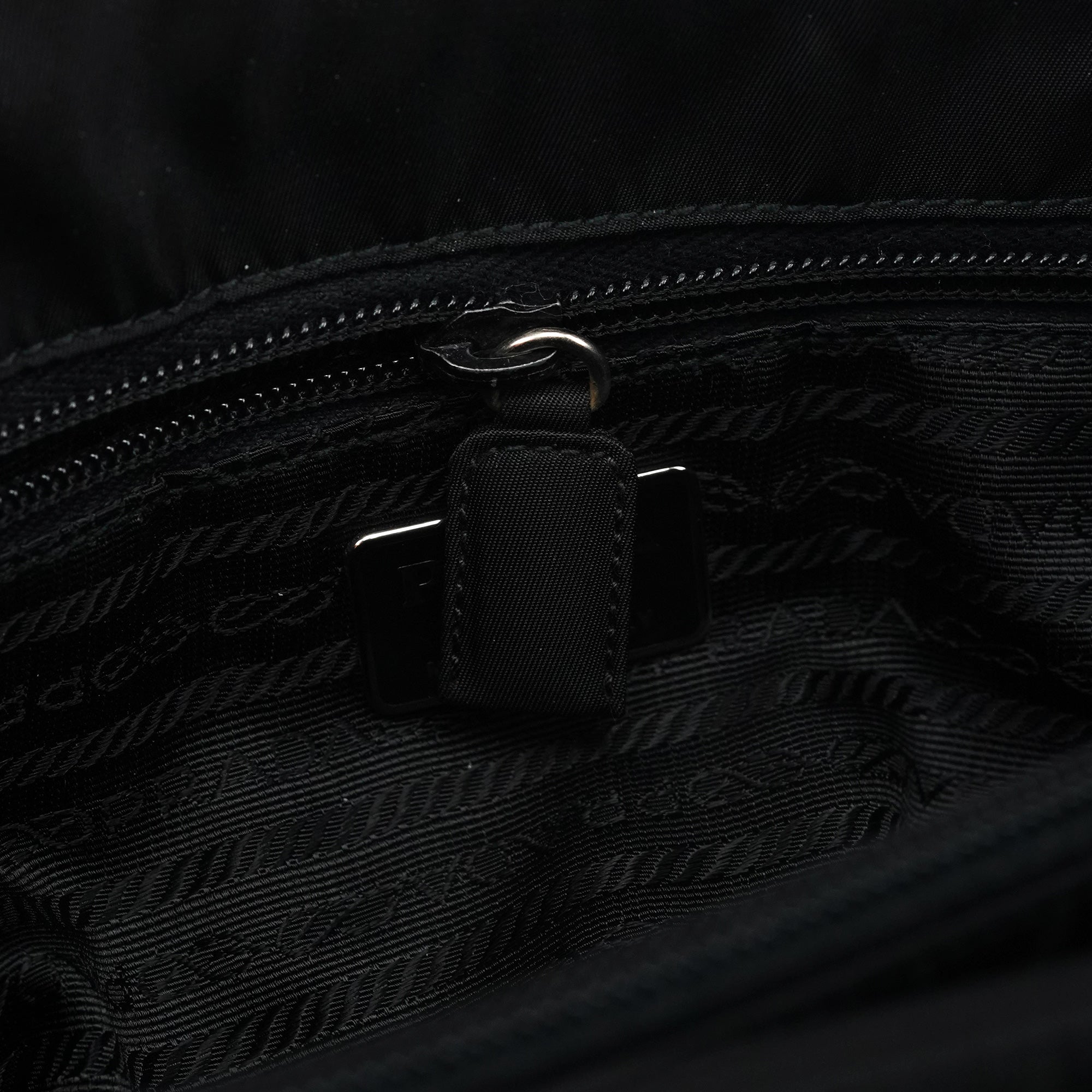 Prada Black Quilted Tessuto Plastic Tote Bag