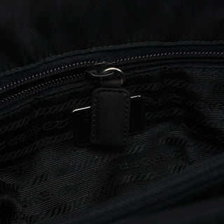 Prada Black Quilted Tessuto Plastic Tote Bag