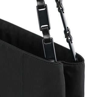 Prada Black Quilted Tessuto Plastic Tote Bag