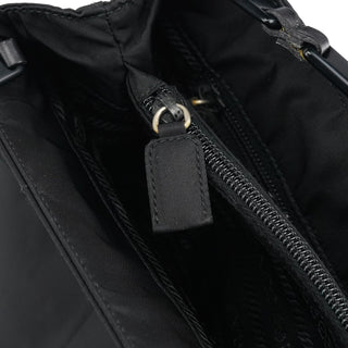 Prada Black Quilted Tessuto Plastic Tote Bag