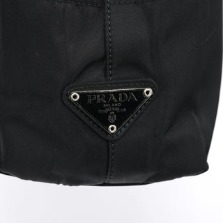 Prada Black Quilted Tessuto Plastic Tote Bag