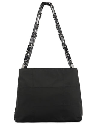 Prada Black Quilted Tessuto Plastic Tote Bag