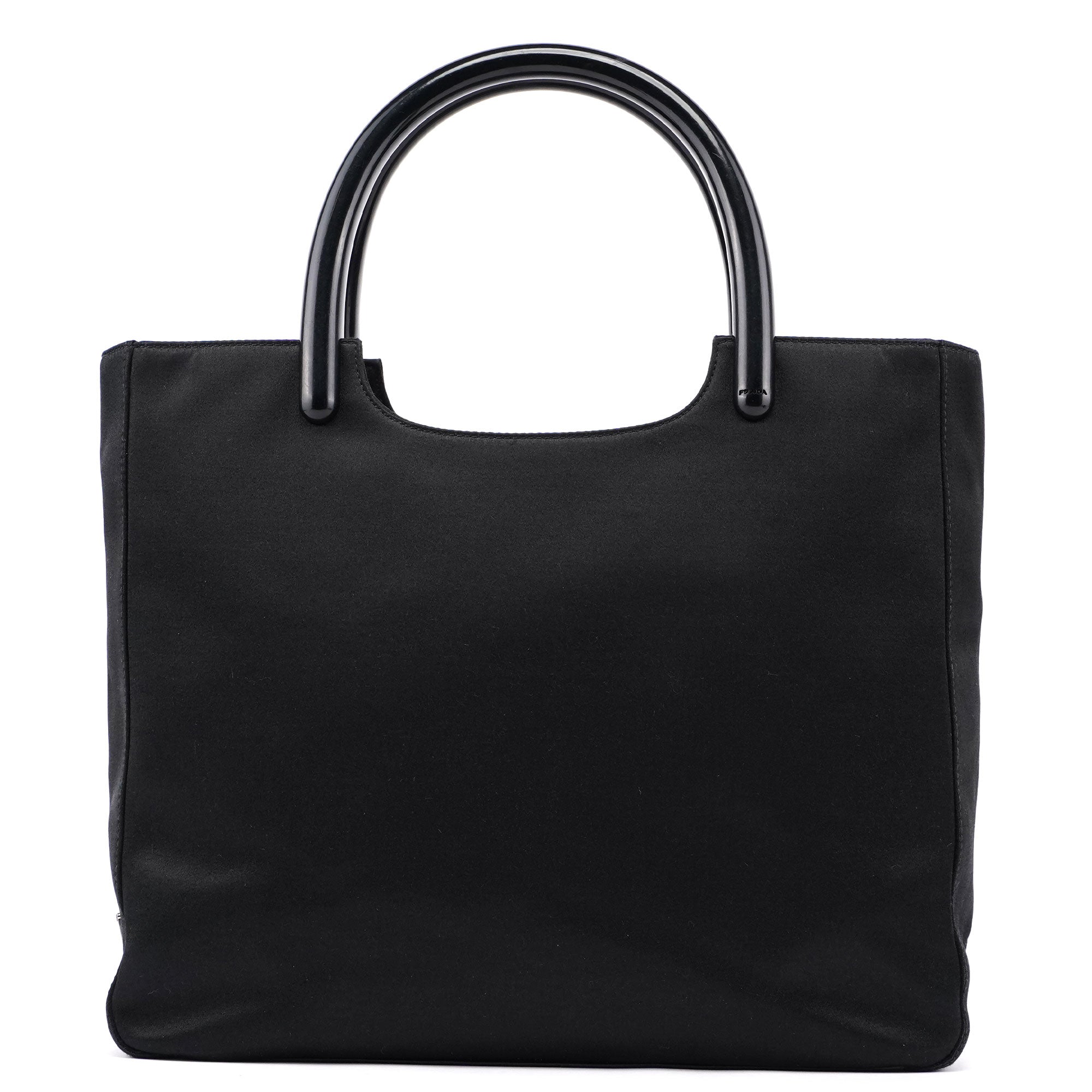 Prada Black Raso Plastic Tote