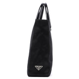 Prada Sac cabas Raso Plastic en satin noir
