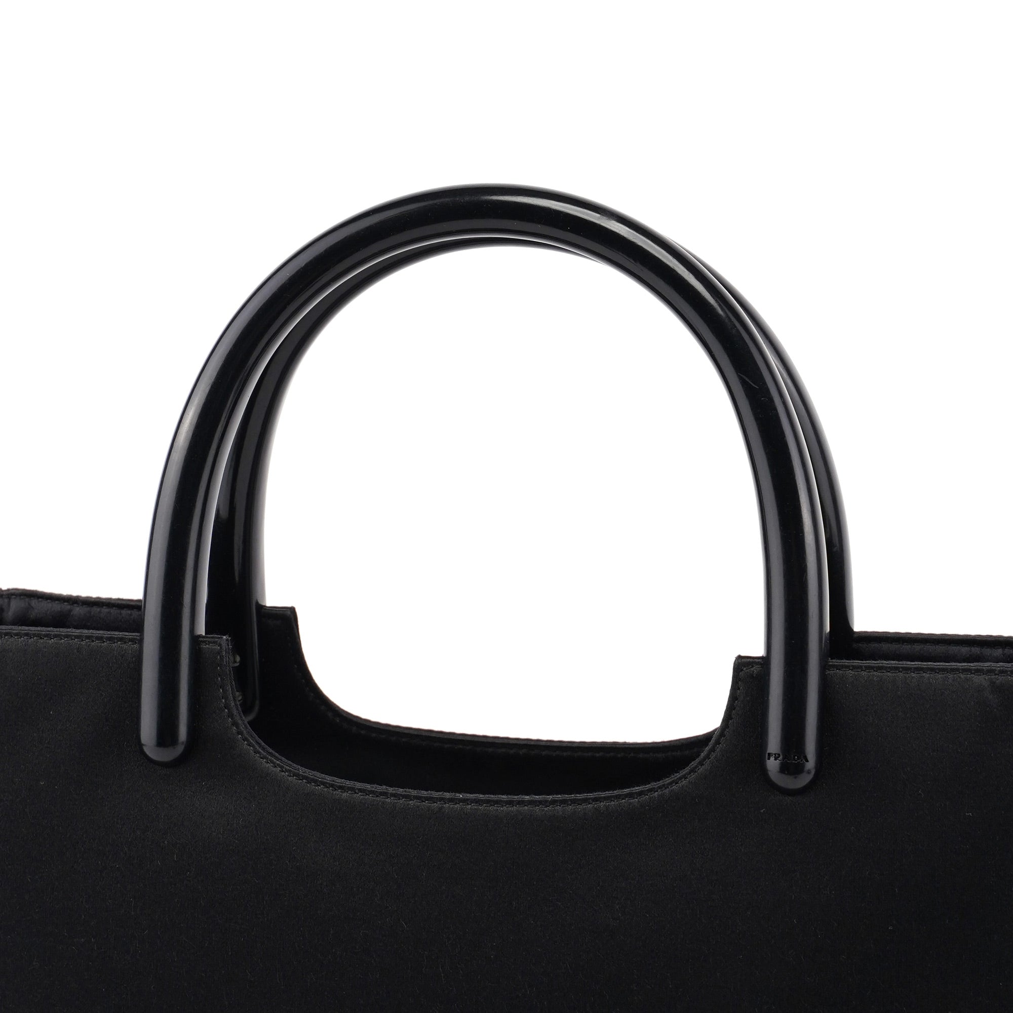 Prada Black Raso Plastic Tote