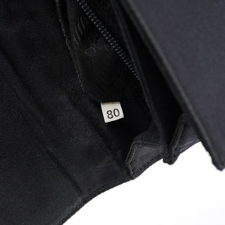 Prada Black Raso Satin Top Handle Bag