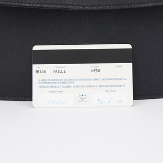 Prada Black Raso Satin Top Handle Bag