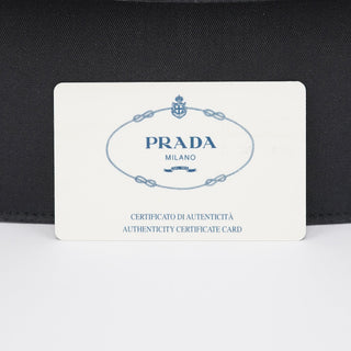 Prada Black Raso Satin Top Handle Bag