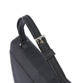Prada Black Raso Satin Top Handle Bag