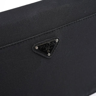 Prada Black Raso Satin Top Handle Bag
