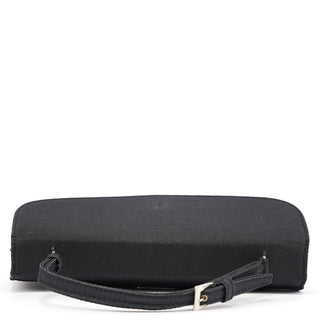 Prada Black Raso Satin Top Handle Bag