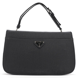 Prada Black Raso Satin Top Handle Bag
