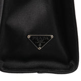 Prada Black Raso Satin Tote Bag