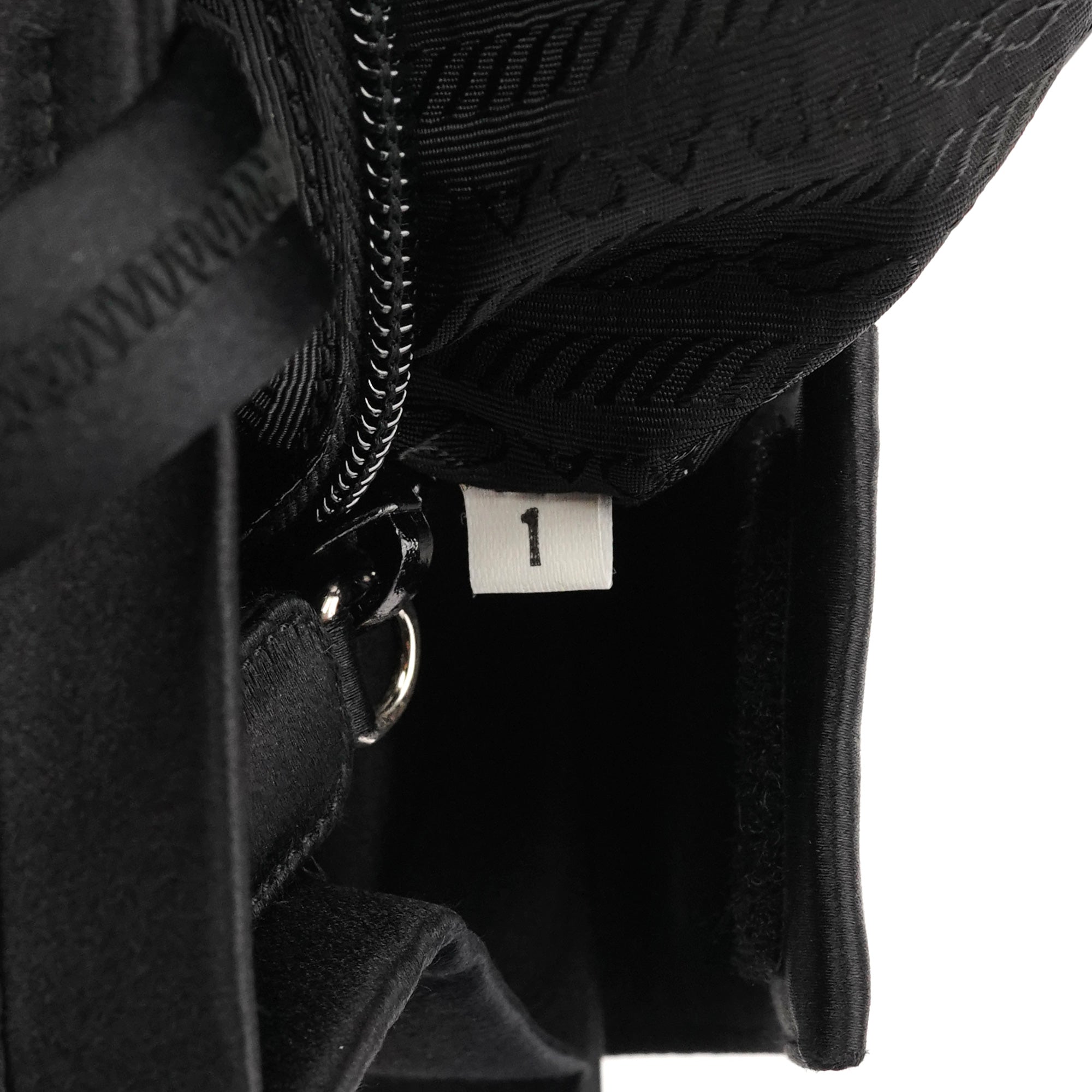 Prada Black Raso Satin Tote Bag