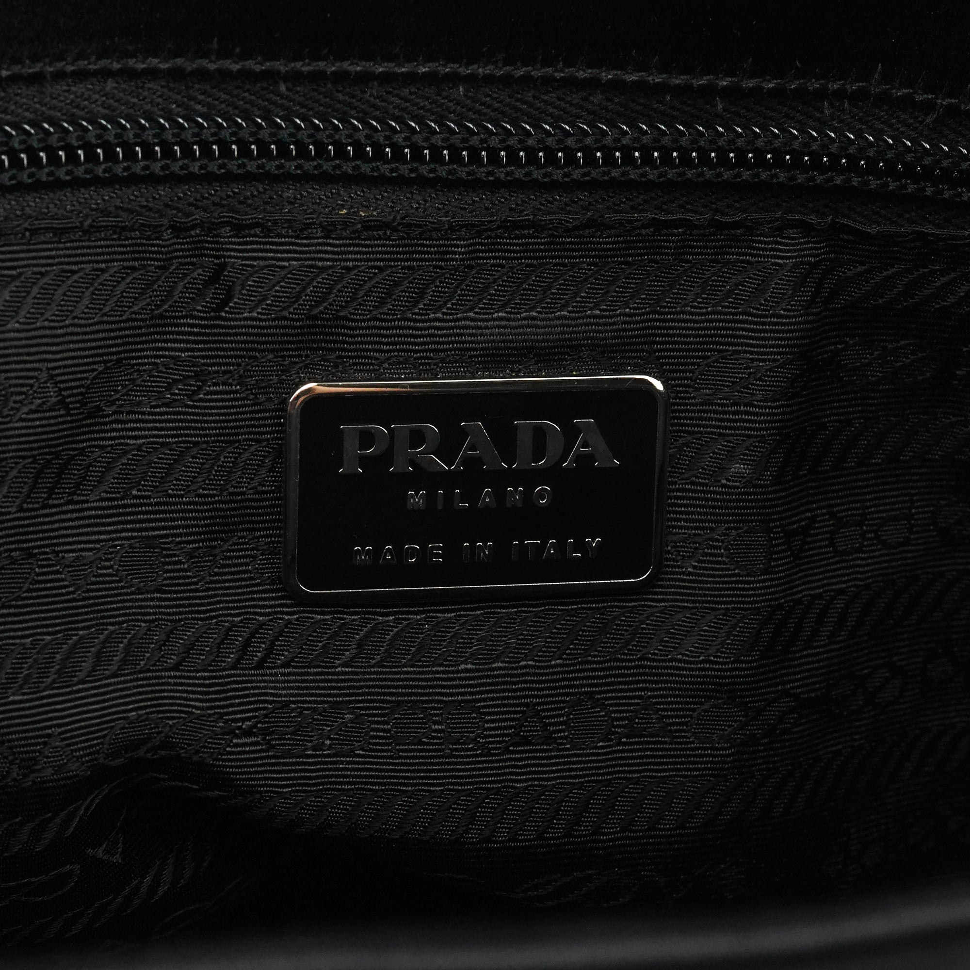 Prada Black Raso Satin Tote Bag