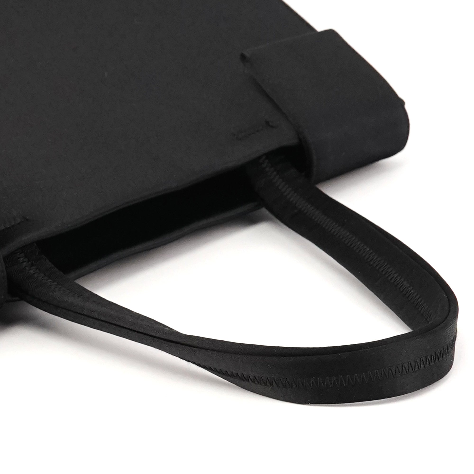 Prada Black Raso Satin Tote Bag