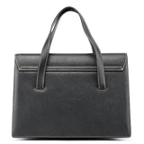 Prada Black Saffiano Contrast Stitch Tote Bag