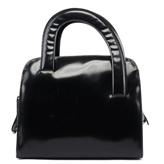 Prada Black Spazzolato Asymmetrical Tote